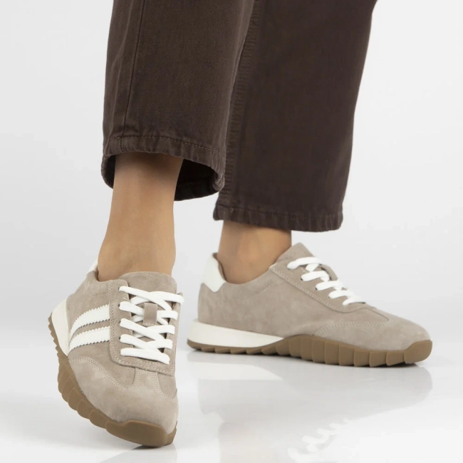 Leather sneakers Filippo DP7534/26 BE beige