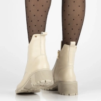 Leather ankle boots Filippo DBT7132/25 BE beige