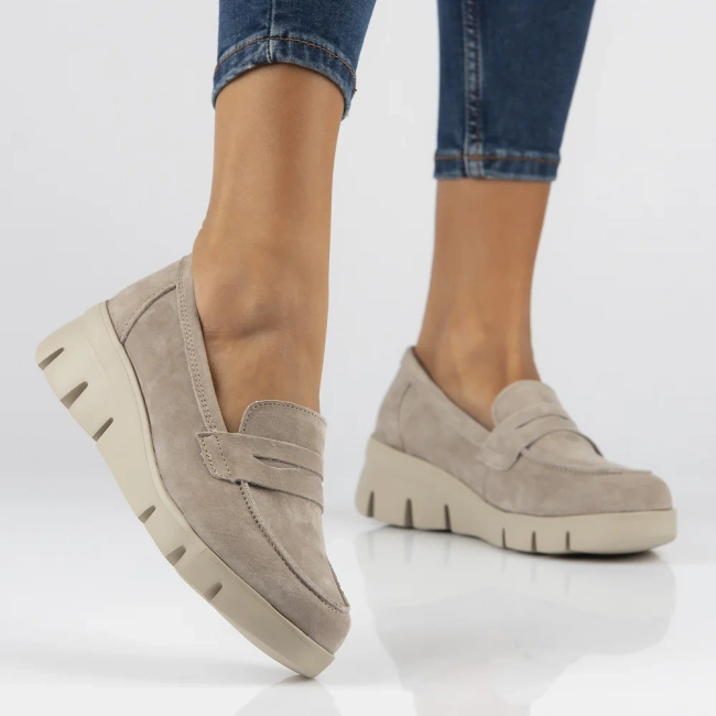 Leather shoes DP6248/24 BE beige