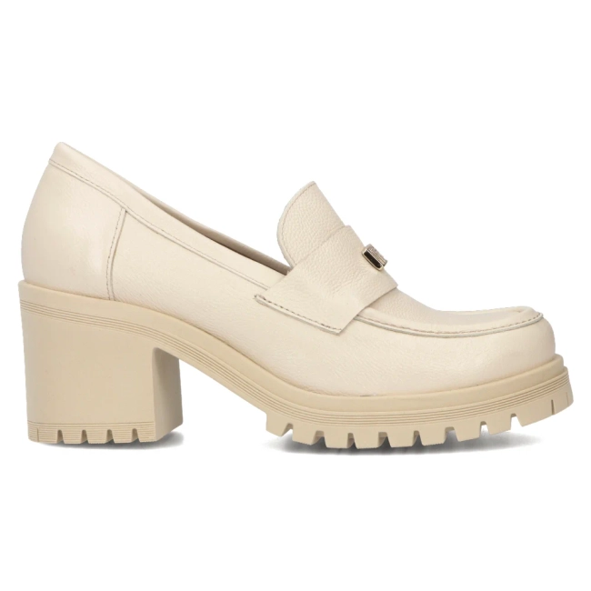 Leather shoes Filippo 20168 beige