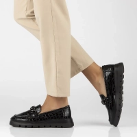 Leather shoes Filippo DP6467/25 BK black