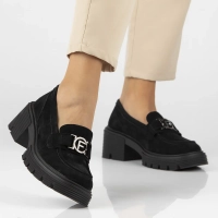 Leather shoes Filippo DP6488/24 BK black