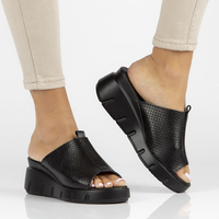 Leather flip-flops Filippo DK3594/22 BK black