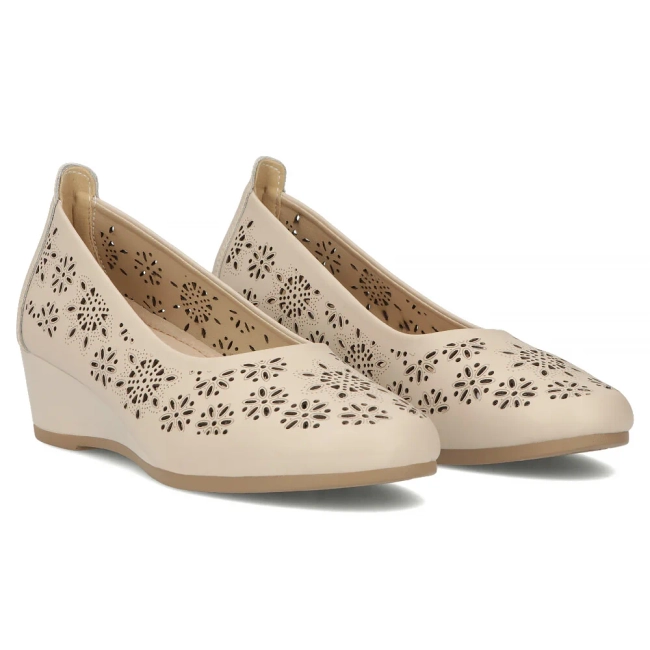 Leather shoes Filippo DP6864/25 BE beige