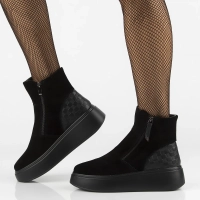 Leather ankle boots Filippo DBT7300/25 BK black