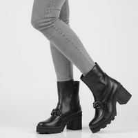 Leather ankle boots Simen 4365A black