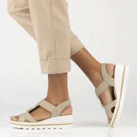 Sandals Rieker 67498-62 beige