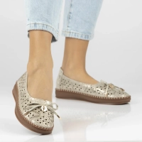 Leather shoes Filippo DP7664/26 GO gold