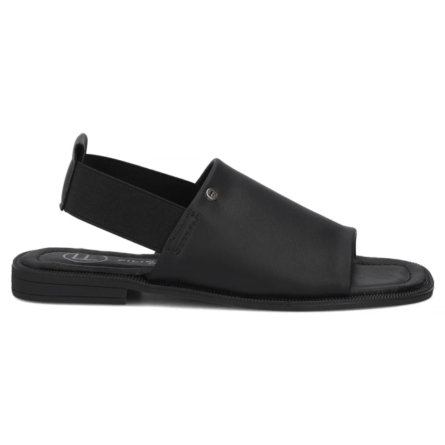 Skórzane sandały Filippo DS7745/26 BK czarne