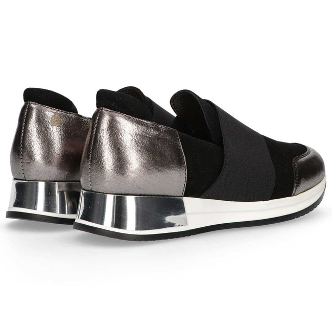 Shoes Filippo 018 Black Suede/Nickel