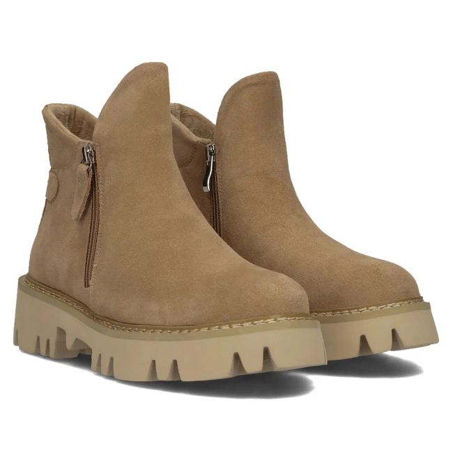 Leather ankle boots Filippo DBT4909/23 BE beige