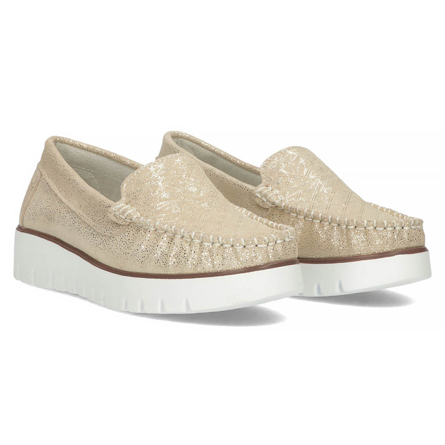 Leather loafers Filippo DP3534/22 GO gold