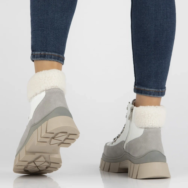 Leather ankle boots Filippo DBT6471/24 WH white