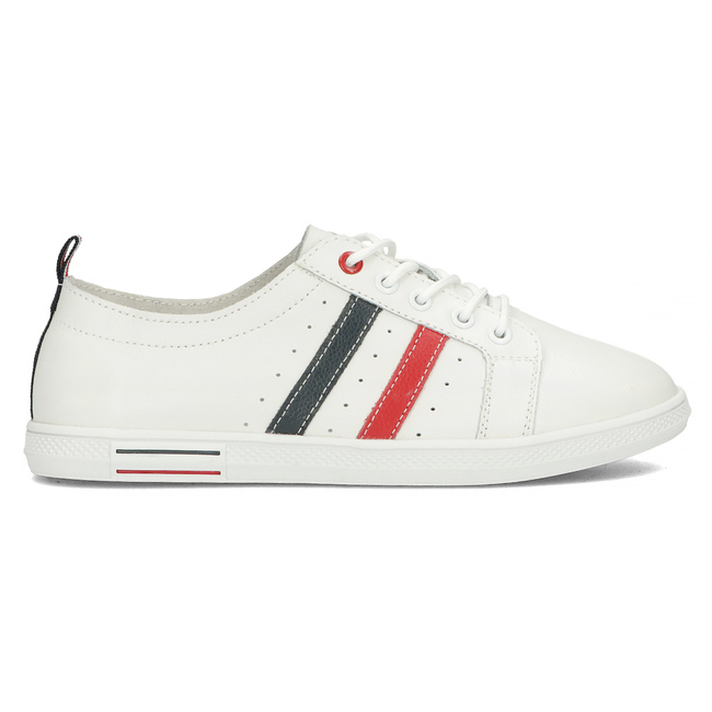 Skórzane półbuty Filippo DP4478/23 WH NV białe