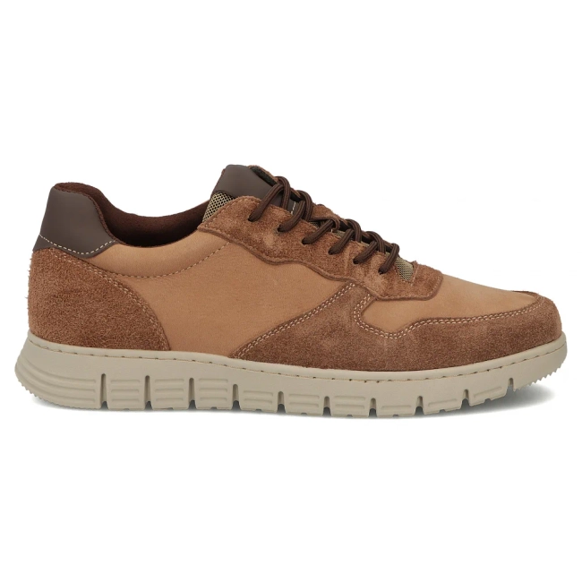 Skórzane sneakersy Filippo MP8296/26 CA brązowe
