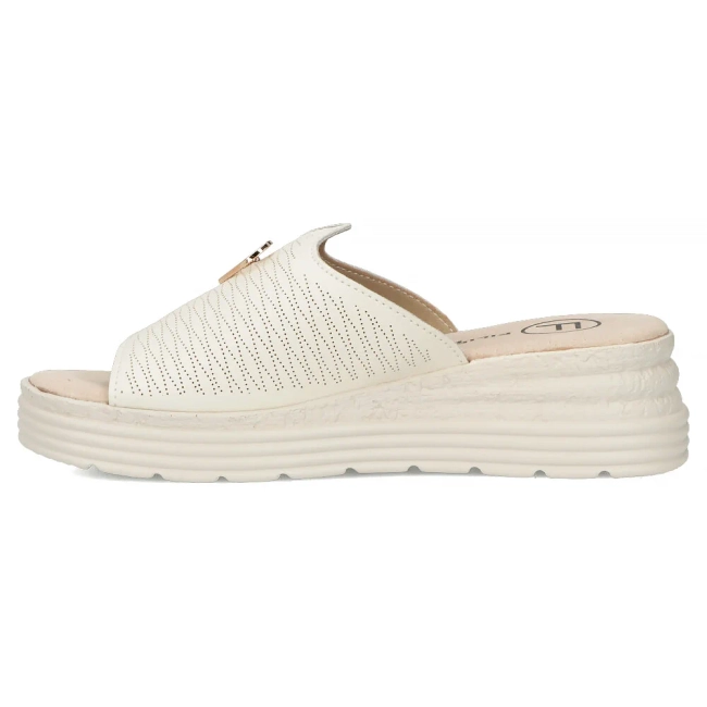 Leather flip-flops Filippo DK6710/25 BE beige