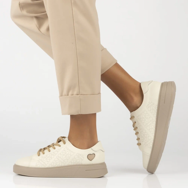 Leather shoes Filippo DP6701/25 BE beige