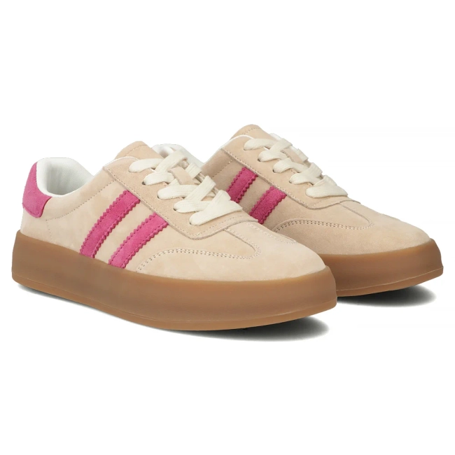 Leather sneakers Filippo DP6764/25 BE FH beige