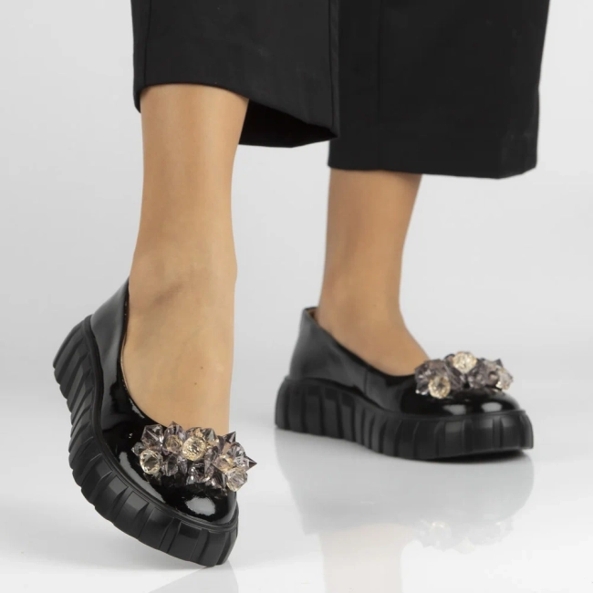 Leather shoes Filippo DP4682/26 BK black