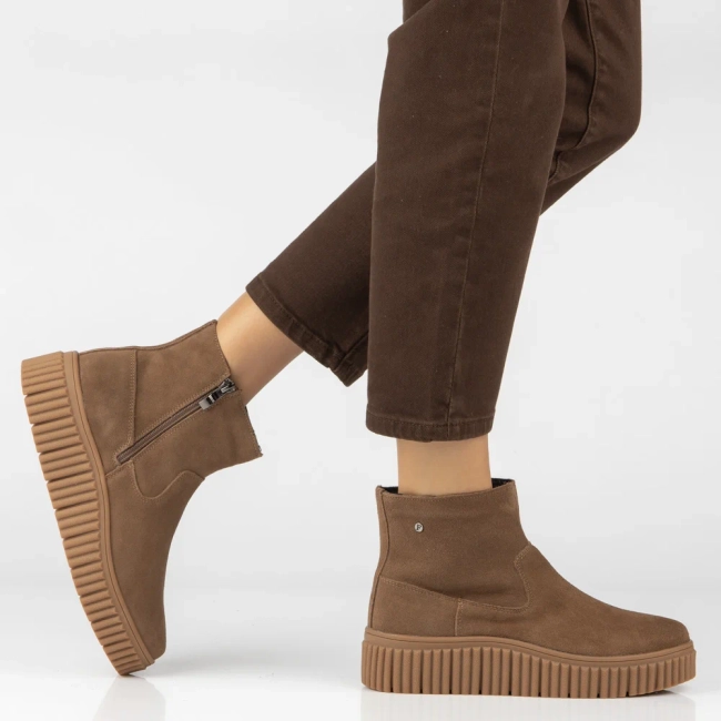 Leather ankle boots Filippo DBT8336/26 CA brown