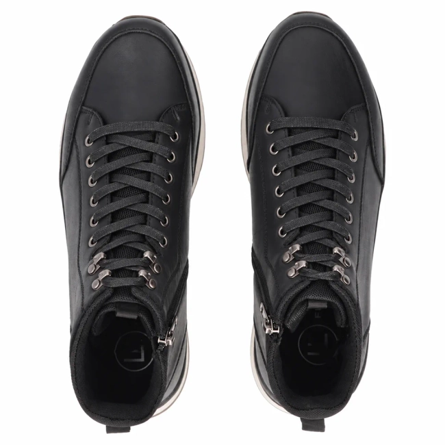 Skórzane botki Filippo MBT8297/26 BK czarne