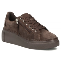 Leather sneakers Filippo DP7653/26 D BR brown