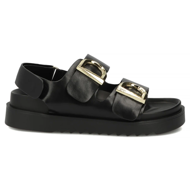 Leather sandals Filippo DS7829/26 BK black