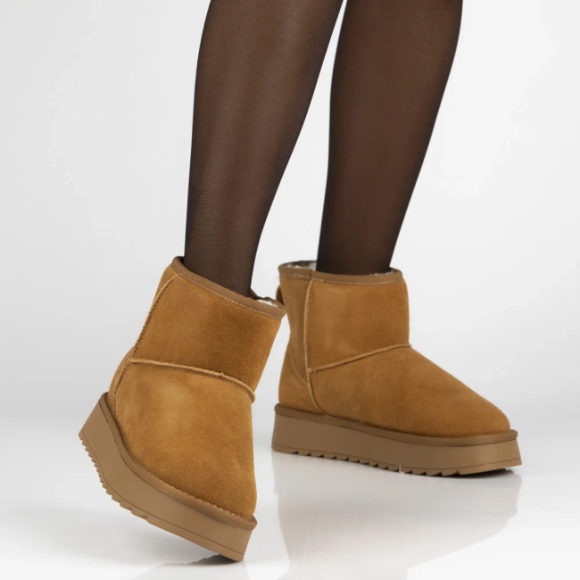 Leather snow boots Filippo DBT7329/25 CA brown