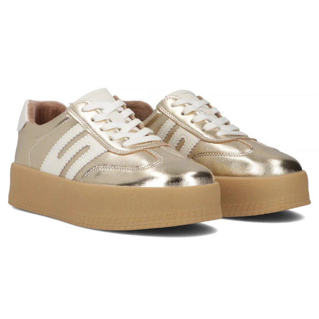 Skórzane sneakersy Filippo DP6994/25 GO złote