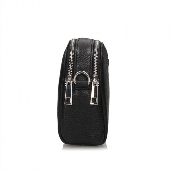 Handbag Toscanio Leather Messenger Bag A283 black