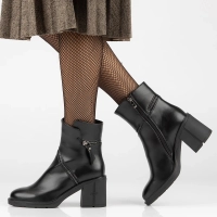 Botki na obcasie Filippo DBT4849/23 BK czarne