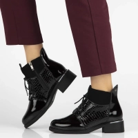 Leather ankle boots Filippo DBT7275/25 BK black