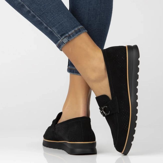 Leather shoes Filippo DP6851/25 BK black