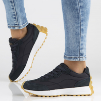 Skórzane Sneakersy Filippo DP3748/22 NV granatowe