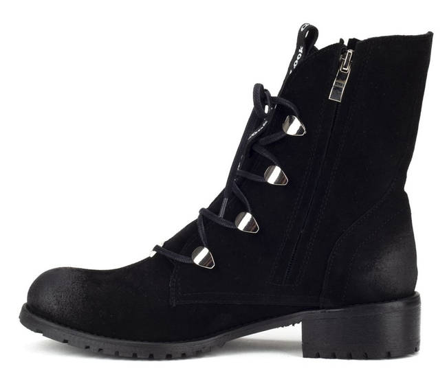 Botki Filippo 2240 Czarny Welur