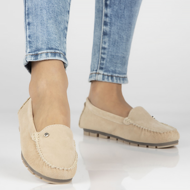 Leather loafers Filippo DP2037/23 BE beige