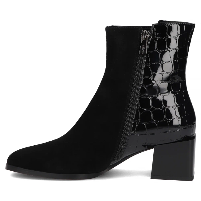 Leather ankle boots Filippo DBT8194/26 BK CR black