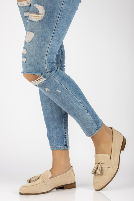 Leather loafers Filippo DP2149/21 BE beige