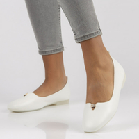 Baleriny Filippo B50013-BL białe