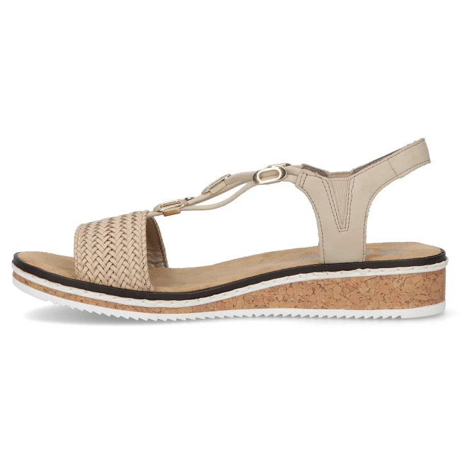 Sandals Rieker V3662-62 beige