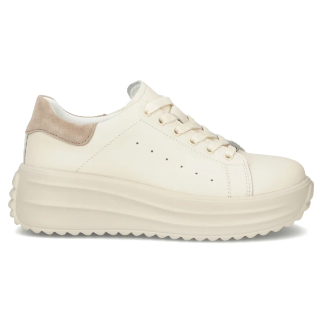 Leather sneakers Filippo DP6739/26 BE beige