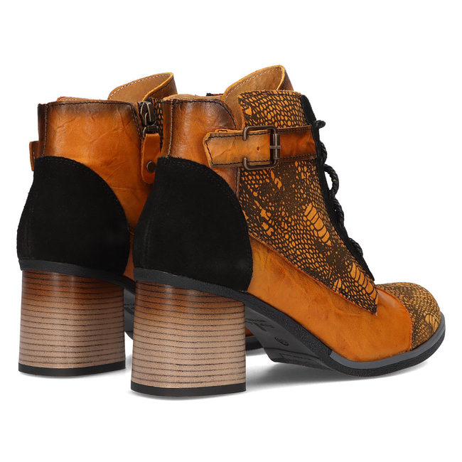Skórzane botki Filippo 05071 pomarańczowe