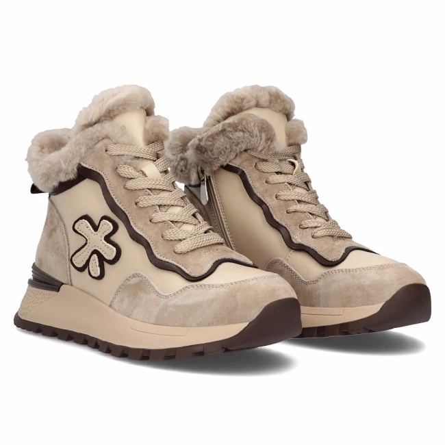 Leather ankle boots Filippo DBT6522/24 BE beige