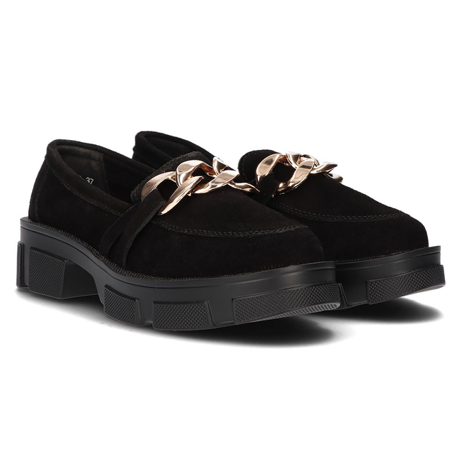 Leather shoes Filippo DP3221/21 BK S black