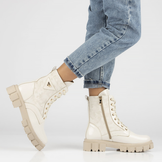 Leather boots Filippo 575 beige