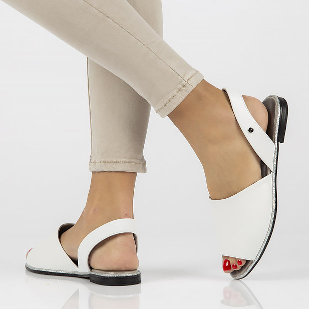 Leather sandals Filippo 40166 white