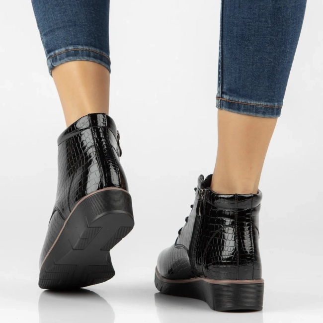Skórzane botki Filippo DBT3169/26 BK czarne