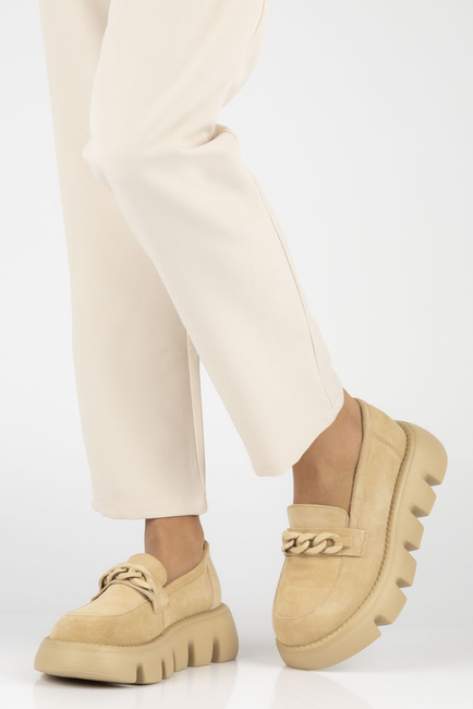 Leather shoes Filippo DP4536/23 BE beige