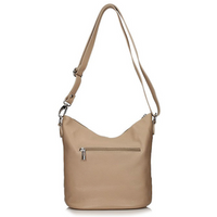 Handbag Toscanio Leather Messenger Bag 16176 beige
