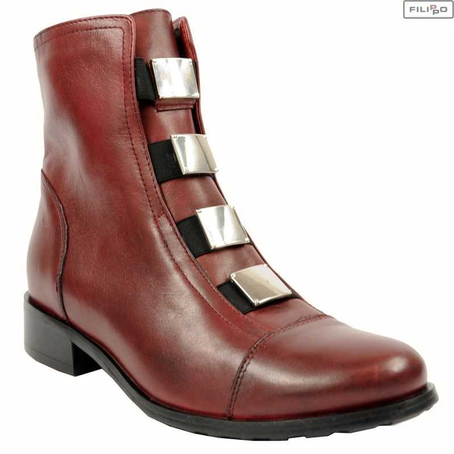 Ankle boots GINA PIACCI 64-3520-B32-1g burgundy face 8019492